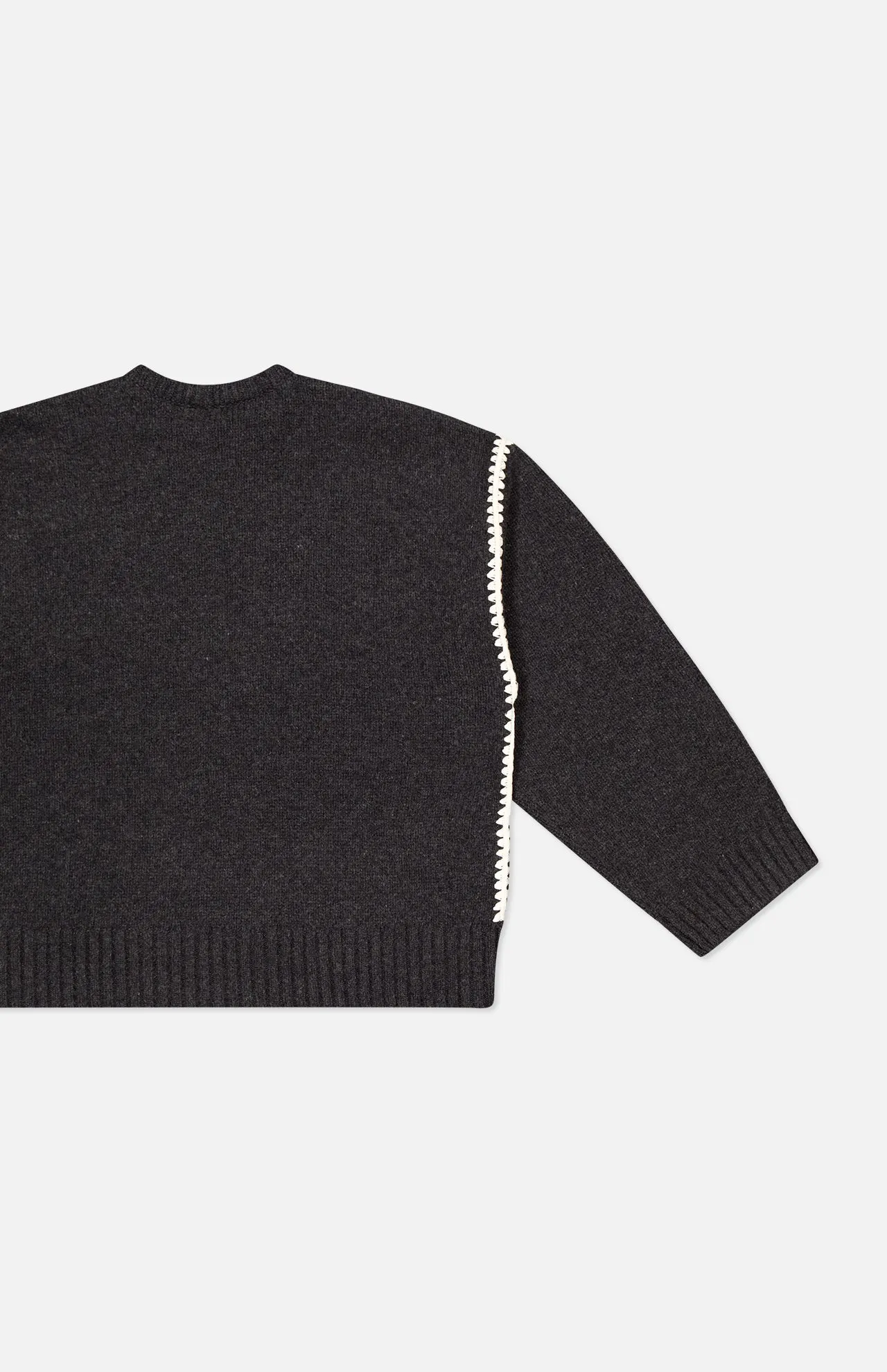 Embroidered Wool Cashmere Knit Sweater