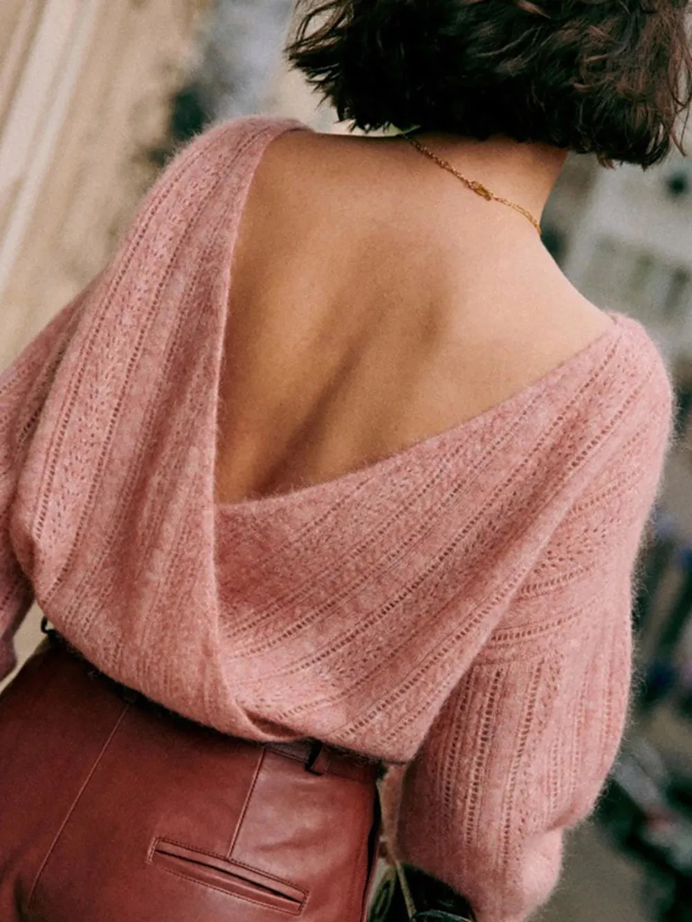 Enchanted Allure Open-Back Sweater | Chic from every angle 