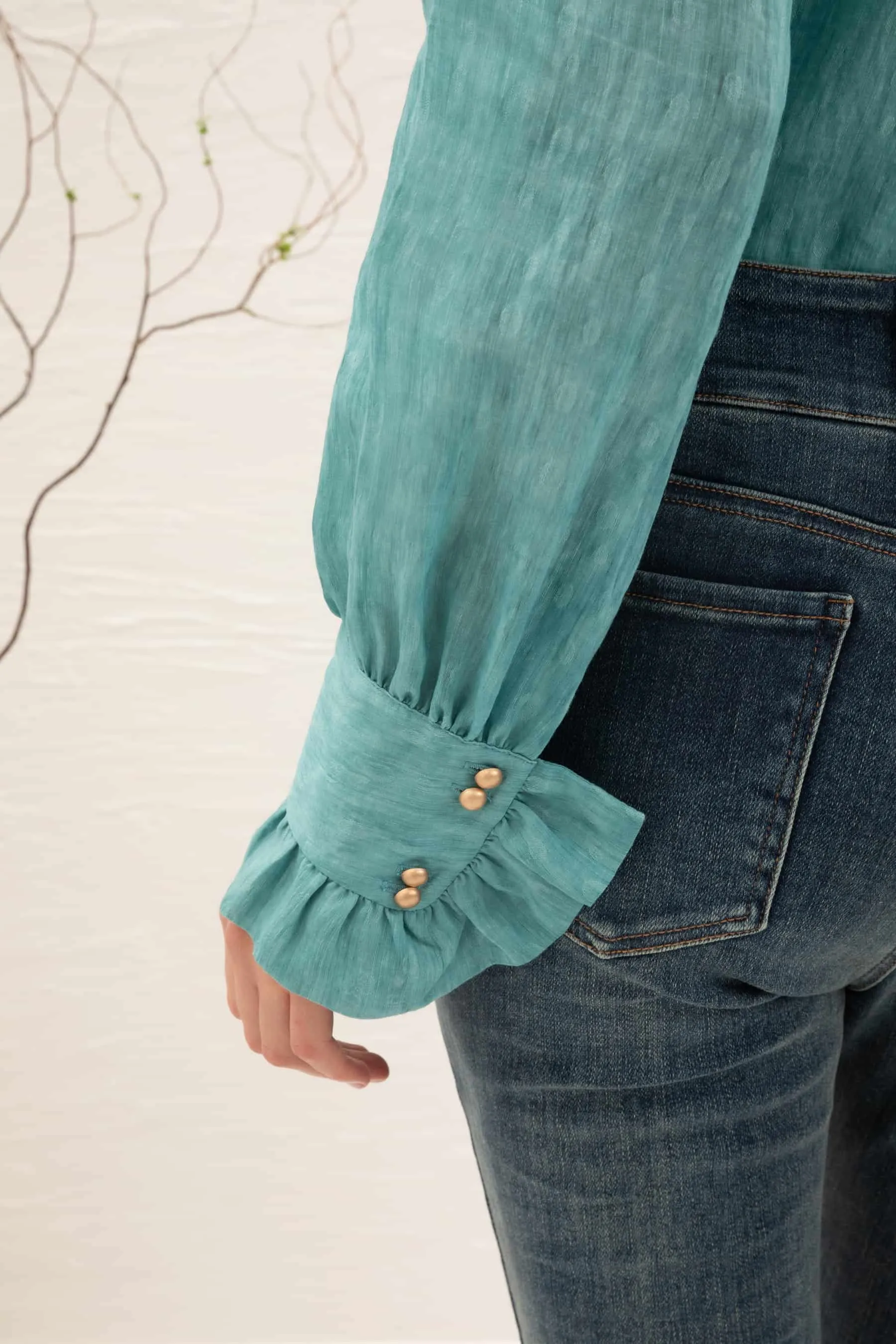 GDS Scarlette Blouse | Nile Blue