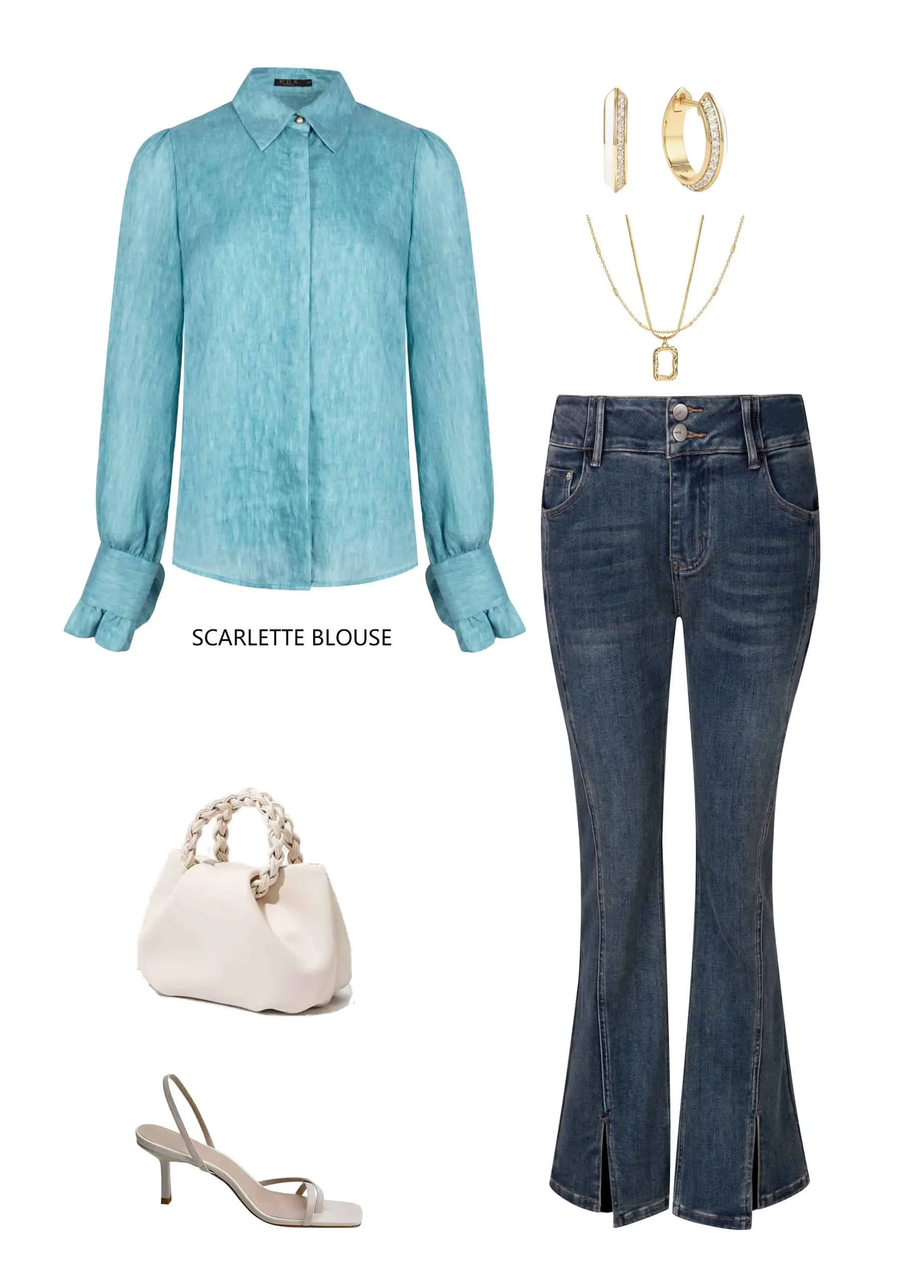 GDS Scarlette Blouse | Nile Blue