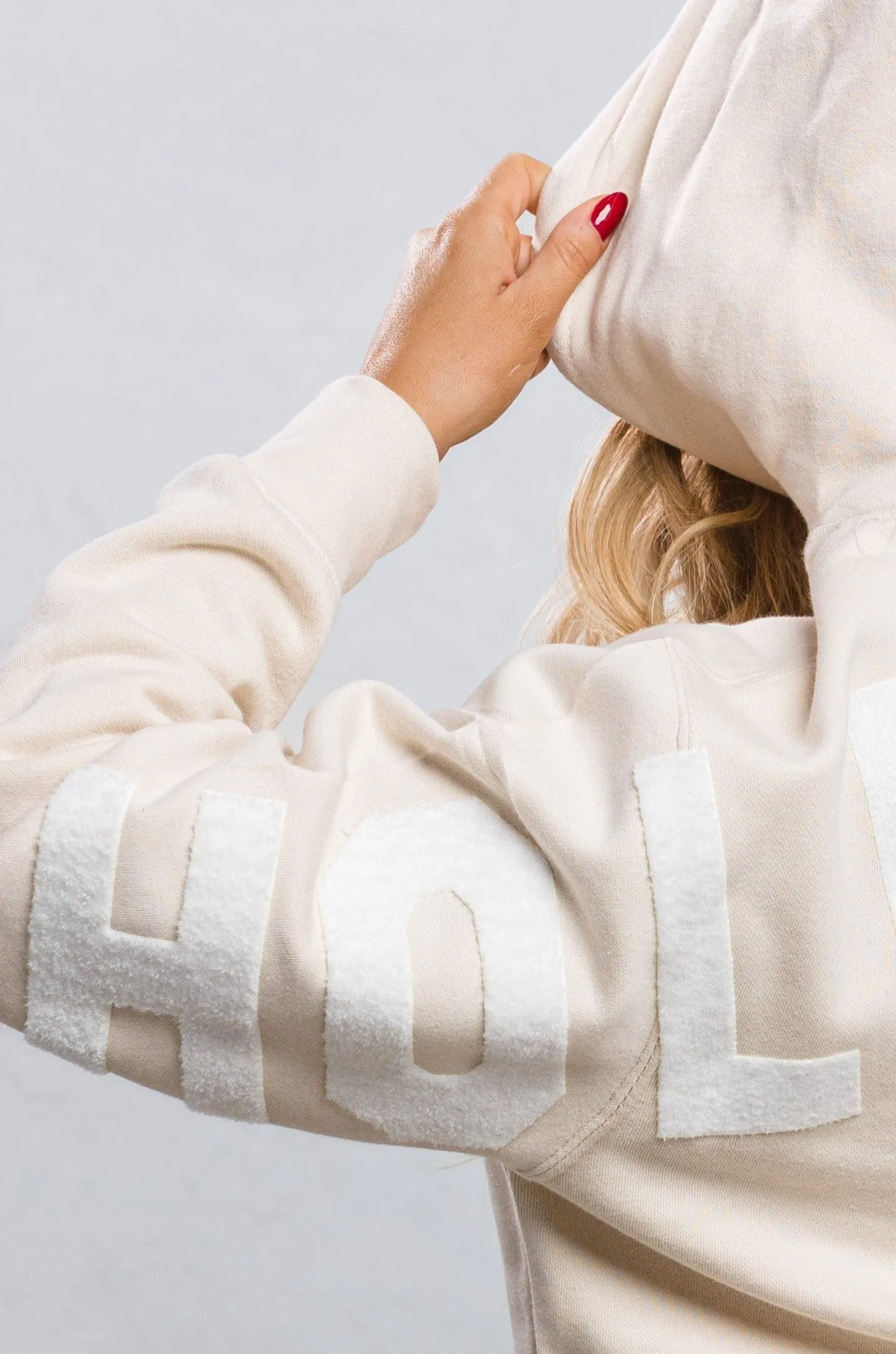 HOLLYWOOD SIGN White font Hoodie Set