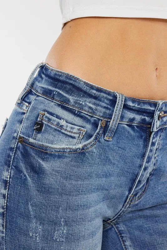 Jessica Mid Rise Ankle Skinny Jeans