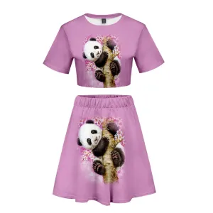 Panda Print Skirt