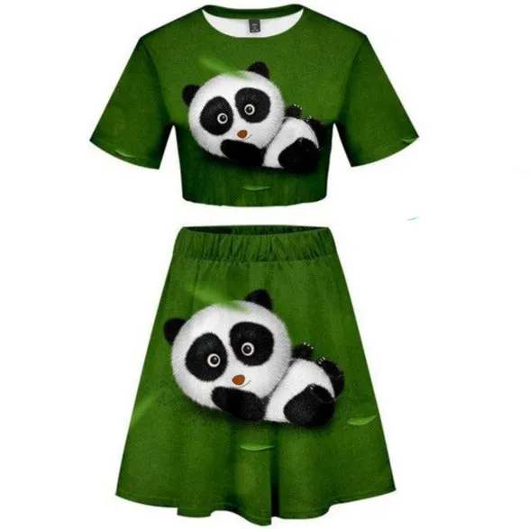 Panda Print Skirt