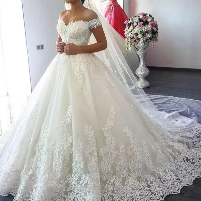 Sweetheart Off Shoulder Bridal Gown