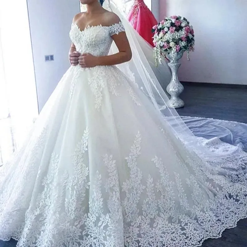 Sweetheart Off Shoulder Bridal Gown